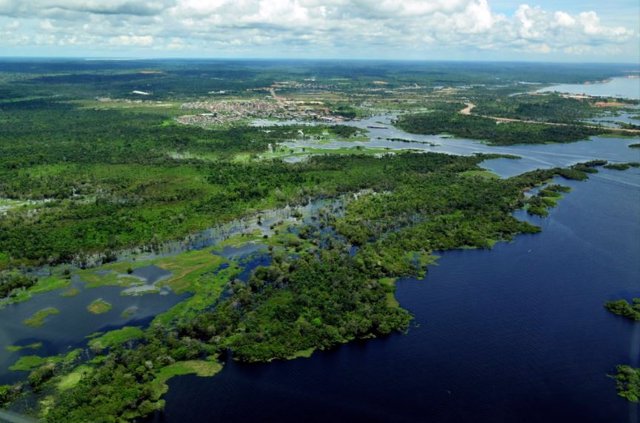 El Amazonas, el mayor río de la Tierra, transporta solutos meteorizados desde los Andes hasta el océano Atlántico