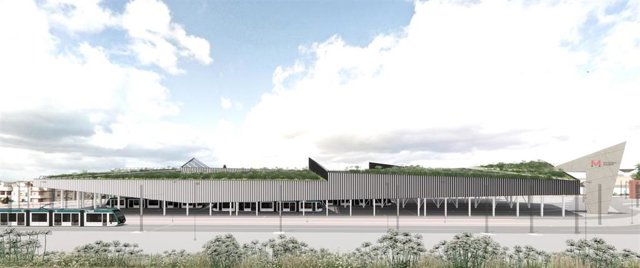 La Junta adjudica por casi 6,4 millones la cubierta verde de las cocheras del metro de Granada.