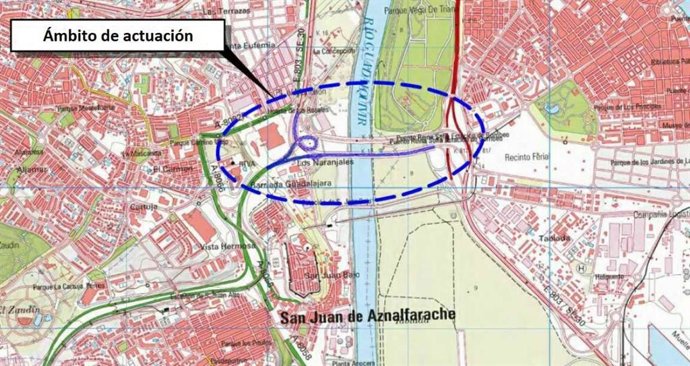 Proyecto de obras de rehabilitación del firme del puente Rey Juan Carlos I en la SE-30.