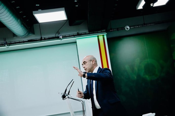 El portavoz del Comité de Acción Política de Vox, Jorge Buxadé