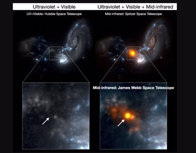 El Telescopio Webb Ha Localizado El Motor "Invisible" Que Impulsa A Las Galaxias En Plena Colisión