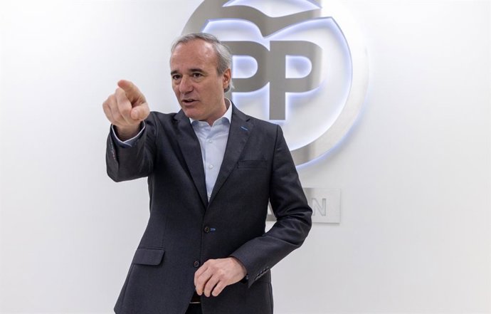 El presidente del PP Aragón, Jorge Azcón.