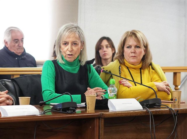 La candidata del PP a la Alcaldía de Colmenarejo, Nieves Roses, durante un pleno extraordinario para debatir la moción de censura en el Ayuntamiento de Colmenarejo, a 6 de febrero de 2023