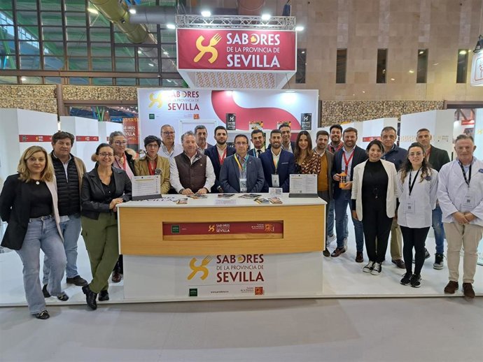 Empresas sevillanas de Sabores de la Provincia en el stand de Prodetur en el Salón de Innovación en Hostelería.