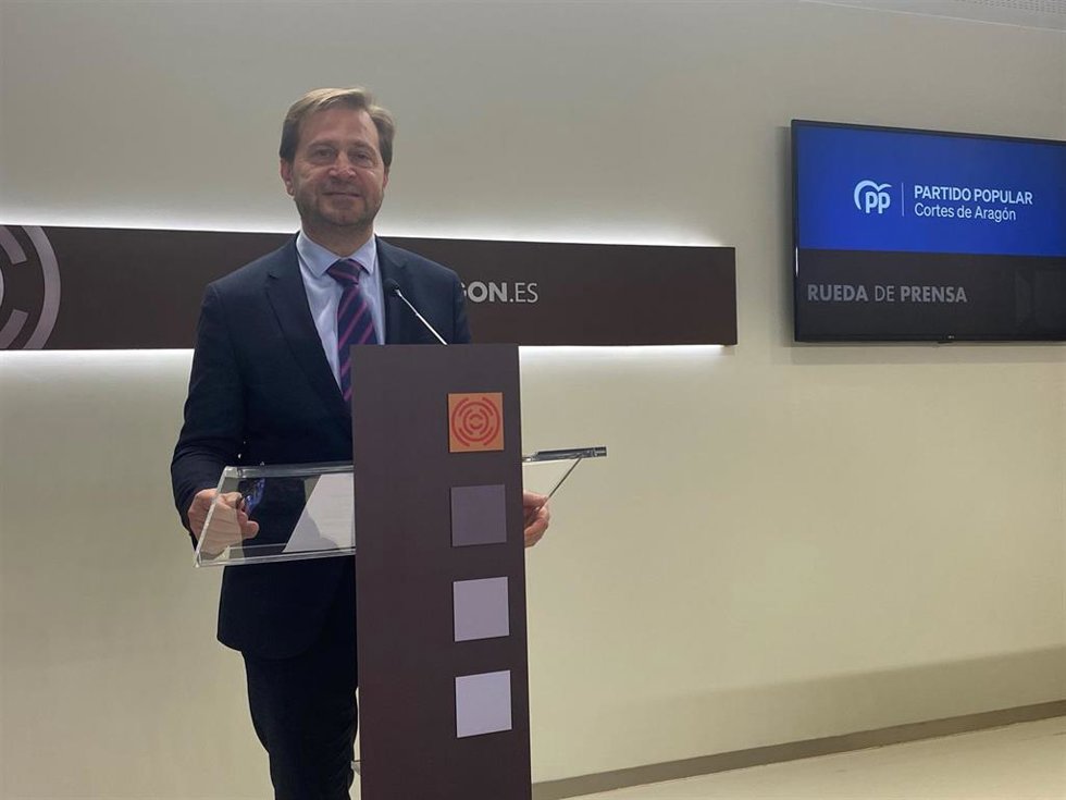 El diputado portavoz del área Institucional del PP en las Cortes de Aragón, Fernando Ledesma.