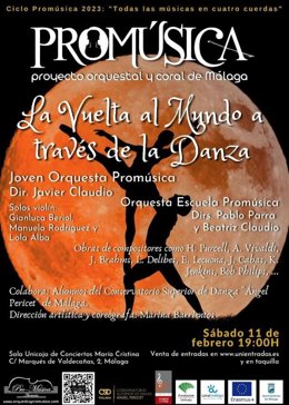 Las orquestas de Promúsica ofrecen el concierto La vuelta al mundo a través de la danza en la Sala Unicaja de Conciertos María Cristina