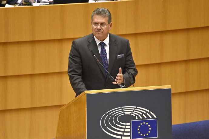 Archivo - El vicepresidente de la Comisión Europea responsable de las relaciones con Reino Unido, Maros Sefcovic.