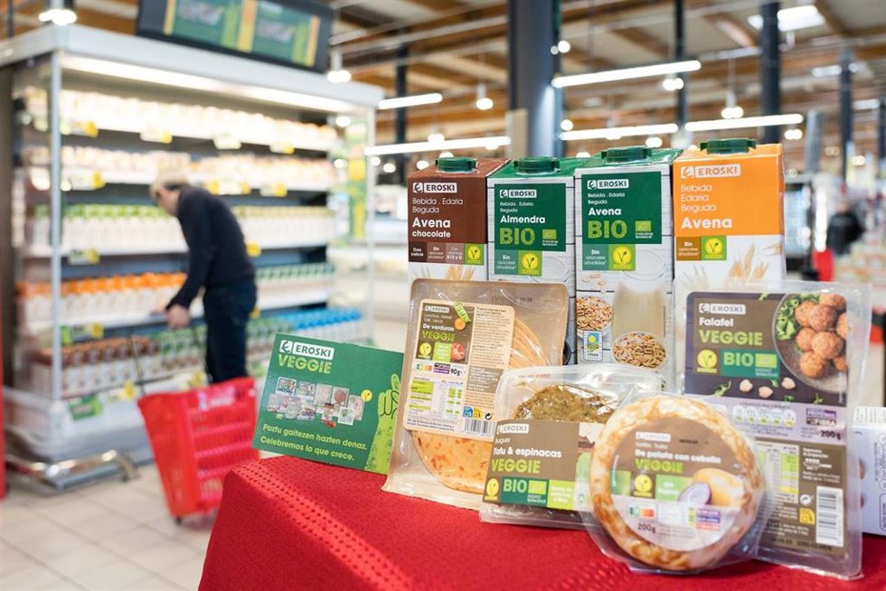 Leioa 20-01-2023 Nueva gama vegana de productos de marca EROSKI MITXI