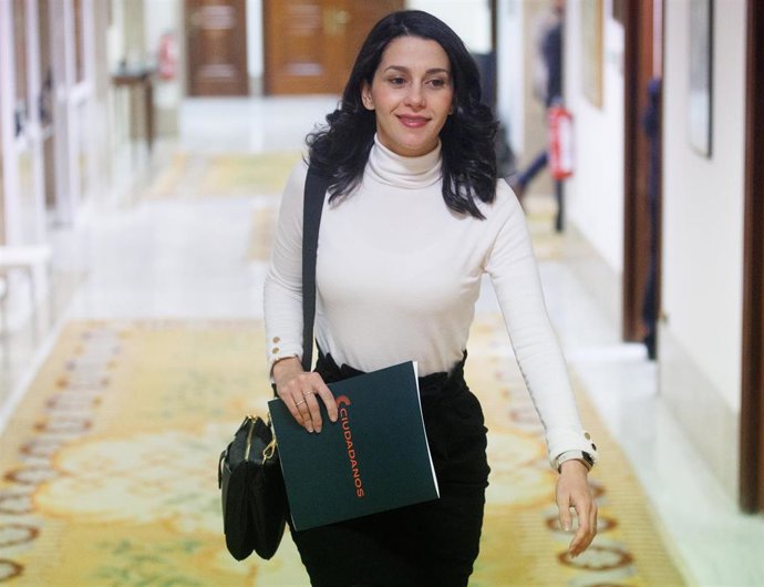 La portavoz de Ciudadanos en el Congreso, Inés Arrimadas en el Congreso de los Diputados.