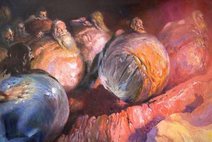 Obra 'Los avaros. Canto VII' de José Segrelles, (archivo)