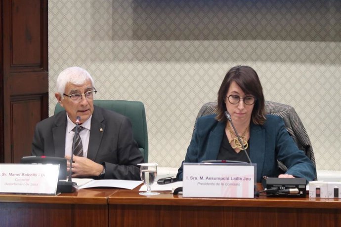 El conseller de Salud de la Generalitat, Manel Balcells, en comisión parlamentaria