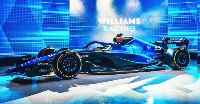 Imagen del nuevo 'FW55' de Williams para el Mundial 2023 de Fórmula 1