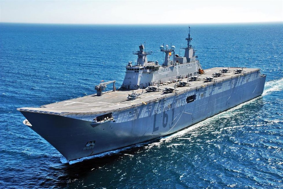 Archivo - El buque de la Armada 'Juan Carlos I'.