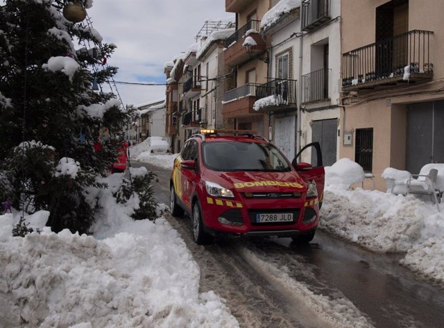 Nieve en Castellón en imagen de archivo