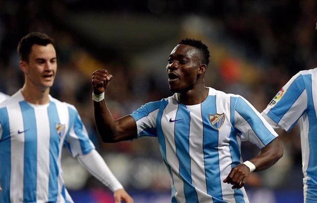 Christian Atsu, exjugador del Málaga CF, en una imagen de archivo a su paso por el club