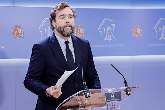 El portavoz de Vox en el Congreso, Iván Espinosa de los Monteros, 