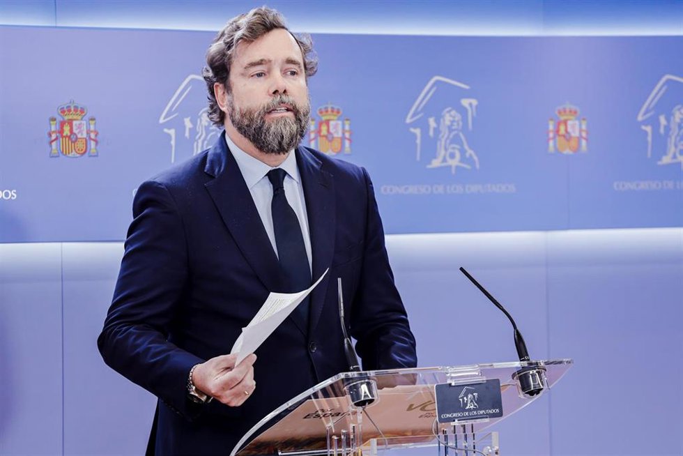 El portavoz de Vox en el Congreso, Iván Espinosa de los Monteros, 