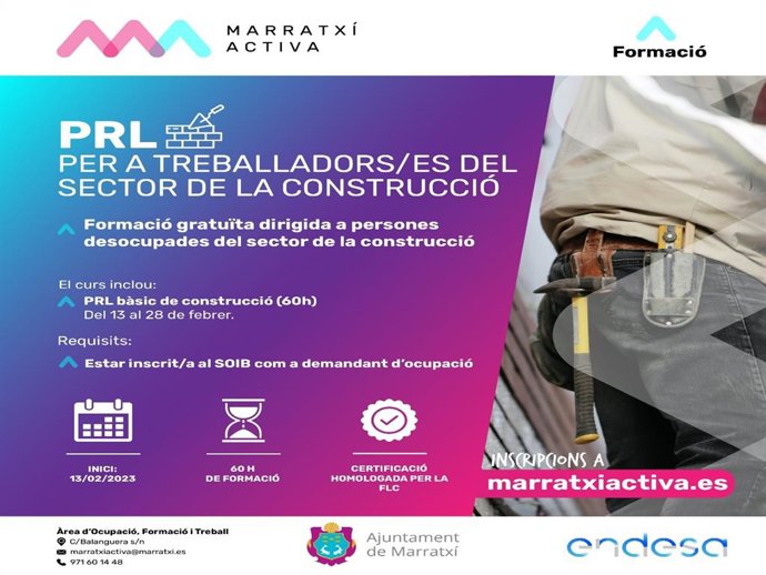 Endesa y el Ayuntamiento de Marratxí colaboran en la formación a trabajadores.