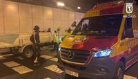 Herido grave un operario atropellado en el túnel de Plaza de Castilla que sufrió parada cardiorrespiratoria