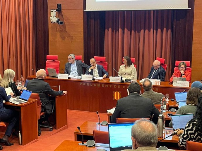 El conseller de Derechos Sociales, Carles Campuzano, en comisión parlamentaria
