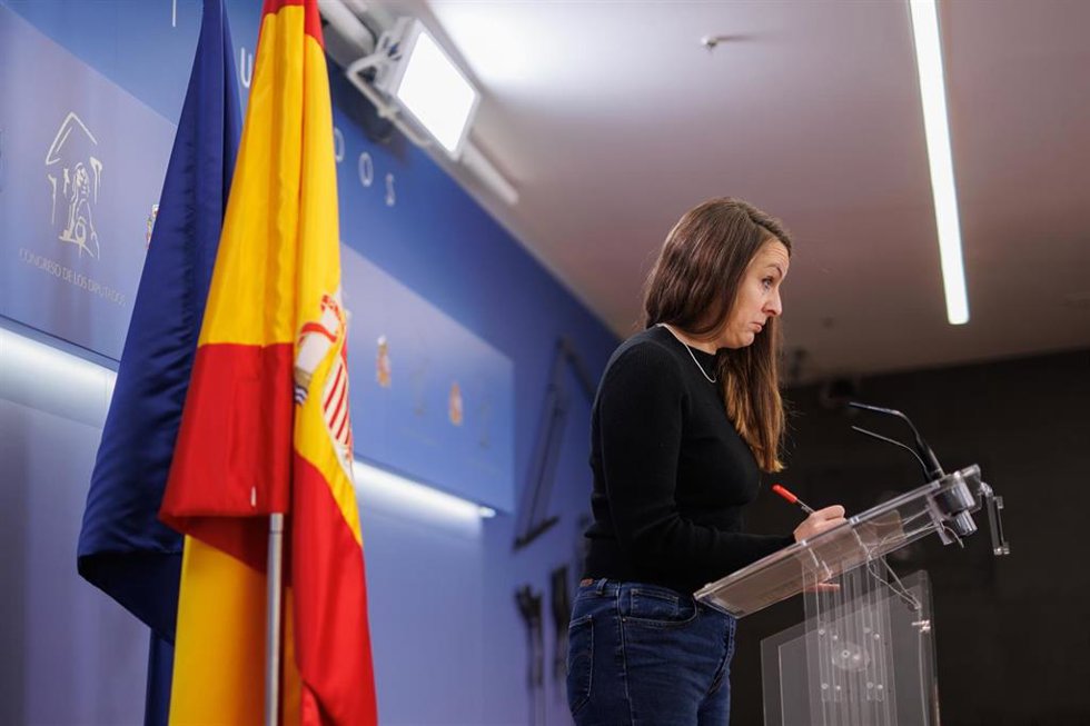 La portavoz de la CUP en el Congreso, Mireia Vehí