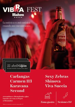 Cartel de 'Vibra Mahou Fest'.