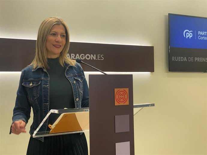 La portavoz del PP Aragón, Mar Vaquero.