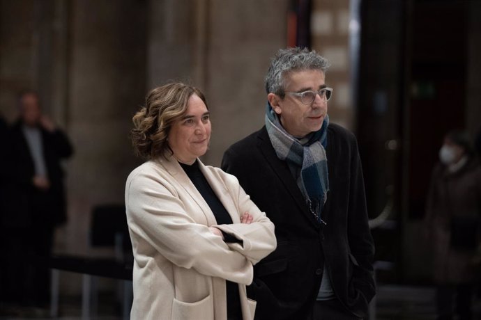 L'alcaldessa de Barcelona, Ada Colau, i el tinent d'alcalde Jordi Martí