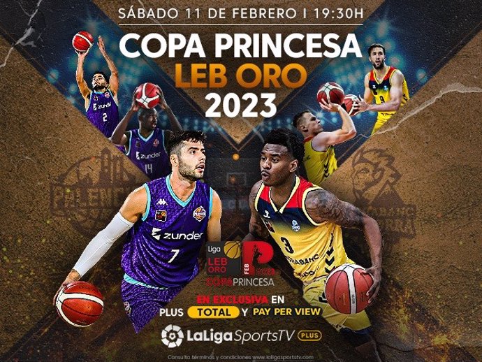 La Copa Princesa de baloncesto deL 11 de febrero de 2023 se verá en exclusiva en LaLigaSportsTV