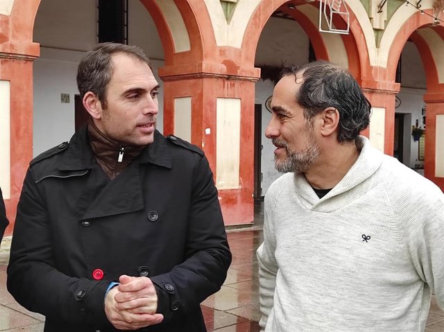 Toni Valero, junto a Juan Hidalgo, en Córdoba.