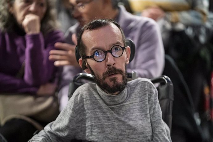 El portavoz de Unidas Podemos en el Congreso, Pablo Echenique, 