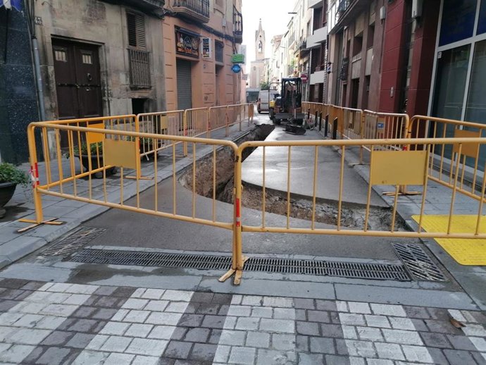 Trabajos de Endesa en Igualada (Barcelona)