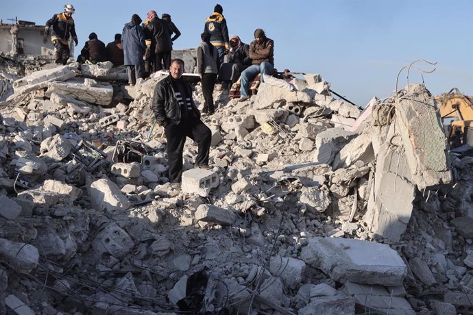 Imagen de archivo de los efectos del terremoto en Turquía y Siria.