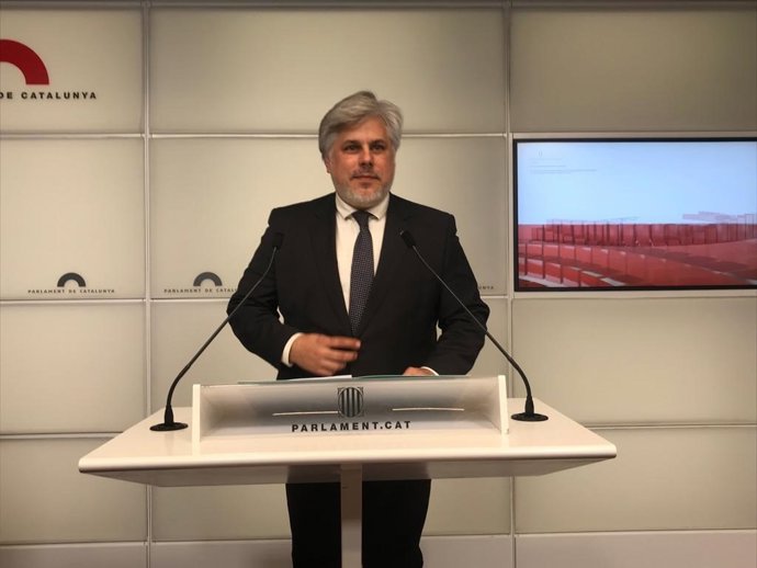 El presidente de Junts en el Parlament, Albert Batet