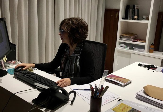 La alcaldesa de Haro, Laura Rivado, en su despacho