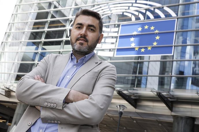 Archivo - El eurodiputado socialista Jonás Fernández en Bruselas. Imagen recurso del servicio audiovisual del Parlamento Europeo