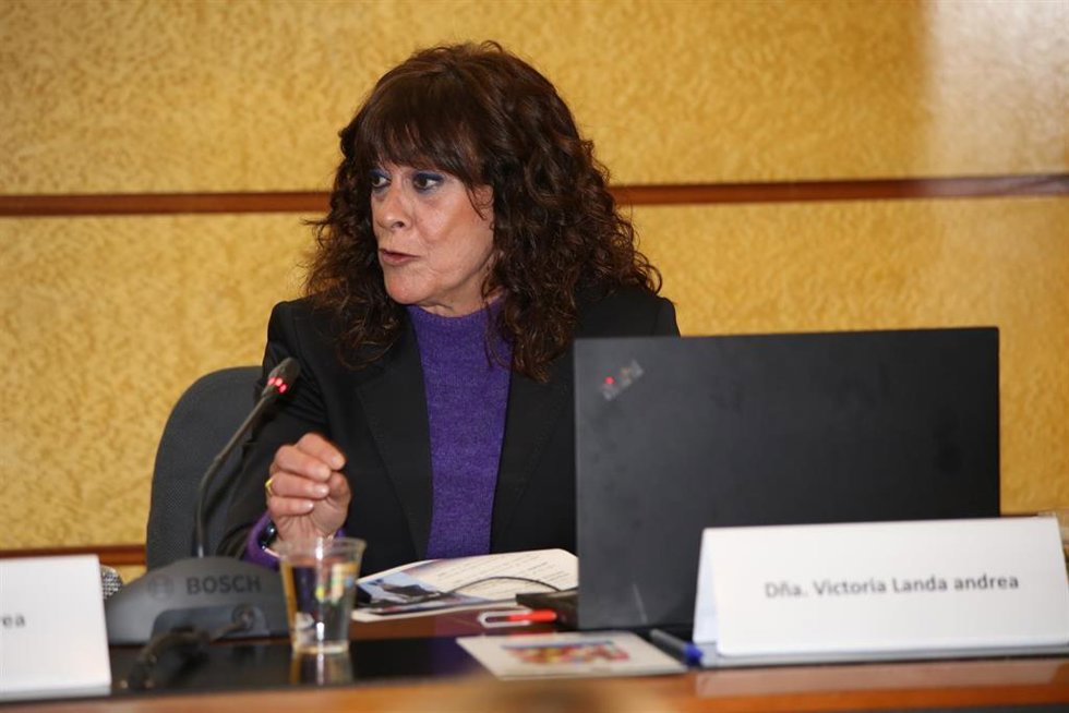 La directora de la Ertzaintza, Victoria Landa