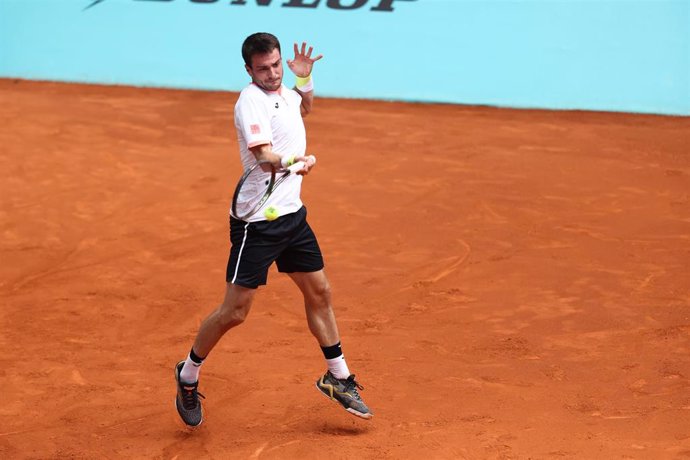 Archivo - El tenista español Pedro Martínez durante un torneo