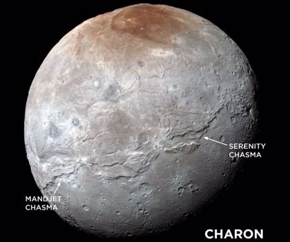 Explicación a los cañones en la gran luna Caronte de Plutón Explicación a los cañones en la gran luna Caronte de Plutón