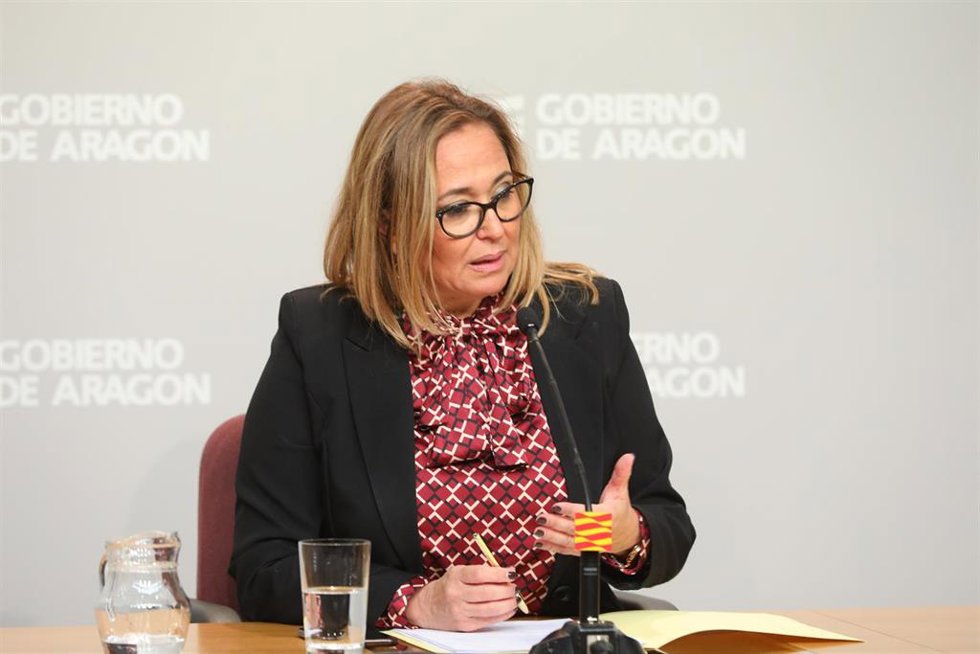La consejera de Educación del Gobierno de Aragón, Mayte Pérez.