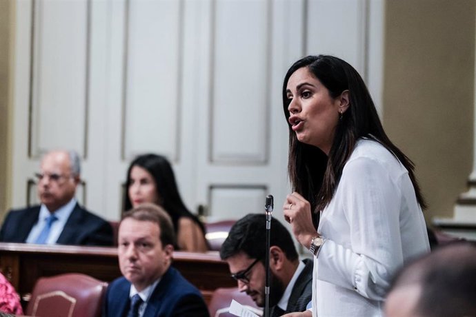 Archivo - La diputada del Grupo Mixto, Vidina Espino, en el Parlamento