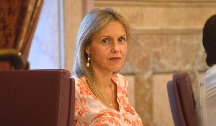 Archivo - La portavoz del Grupo municipal de Vox en el Ayuntamiento de Sevilla, Cristina Peláez, en una foto de archivo.