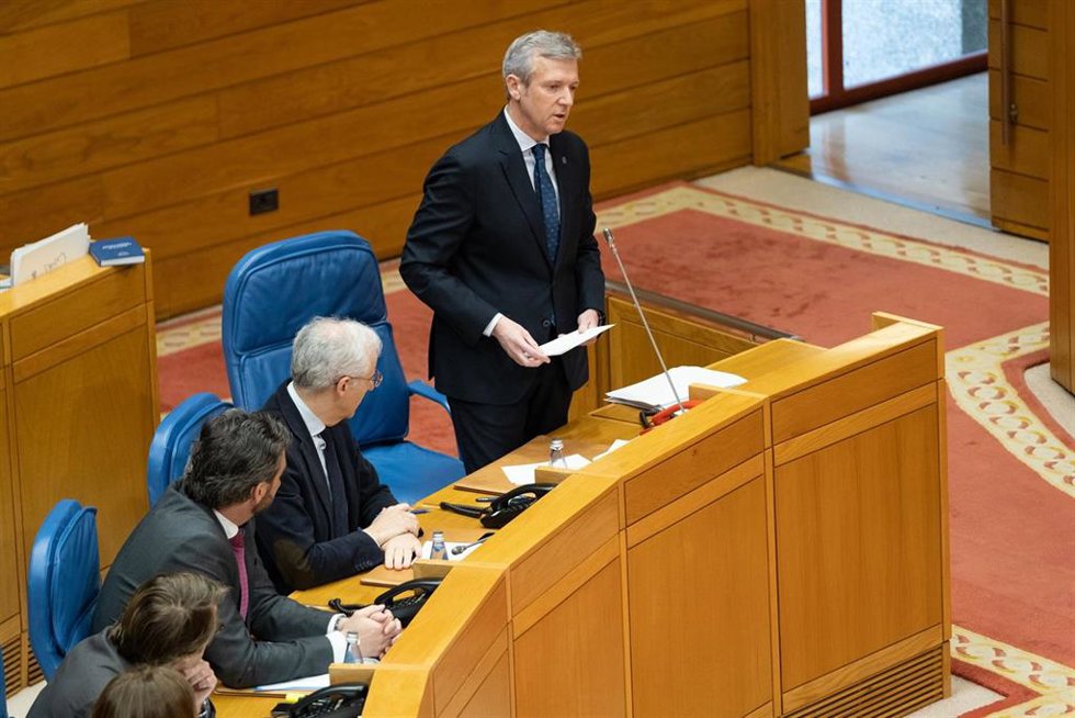 Rueda interviene en el pleno.