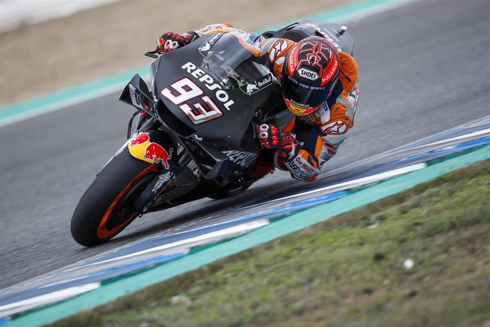 Archivo - El piloto español de MotoGP Marc Márquez (Repsol Honda Team)  en un test en Jerez