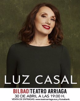 Cartel de la actuación de Luz Casal en el Teatro Arriaga de Bilbao