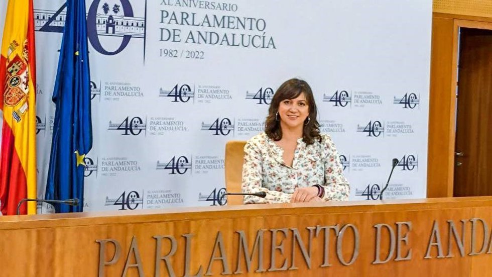 La coportavoz de Verdes EQUO Andalucía Mar González, en una foto de archivo en el Parlamento andaluz.