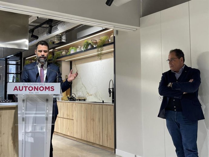 Roger Torrent y Enric Vinaixa este miércoles