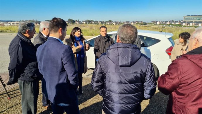 Ana Suárez, en el centro