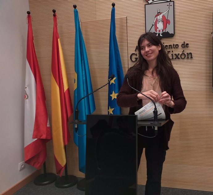, Laura Tuero, portavoz de Podemos-Equo Xixón en el Ayuntamiento de Gijón
