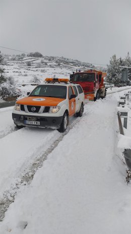 Nieve En La Comarca Del Maestrazgo.
